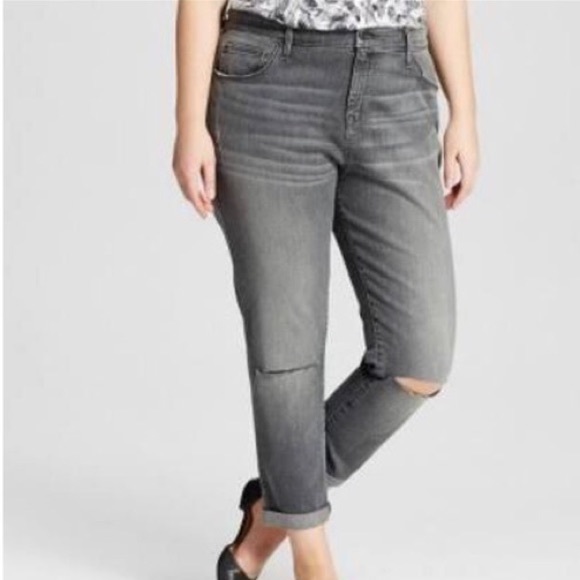 Ava & Viv Denim - NWT Ava & Viv Boyfriend Distressed Crop